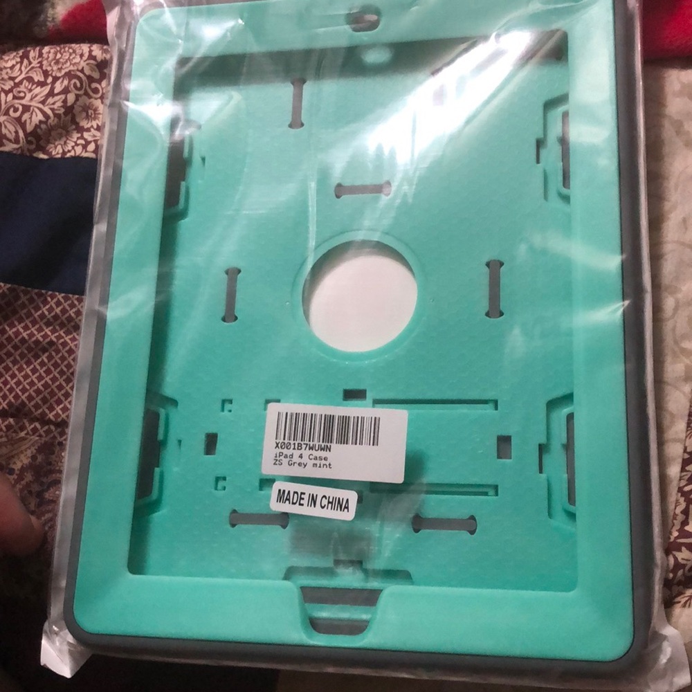 iPad 4 Case grey mint. Fits iPad 2/3/4